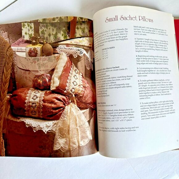 VICTORIAN CROSS STITCH BOOK By Vanessa-Ann's Hardcover Book 144pgs - Picture 5 of 6